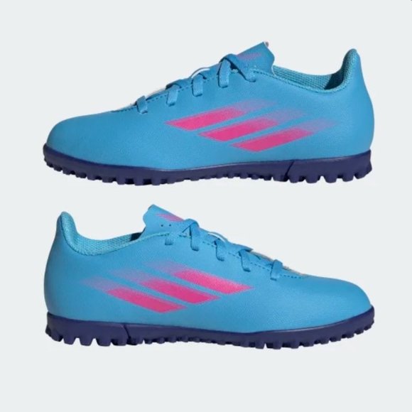 Adidas GW7532 Unisex X SPEEDFLOW.4  TURF Rush Sky - Picture 1 of 4